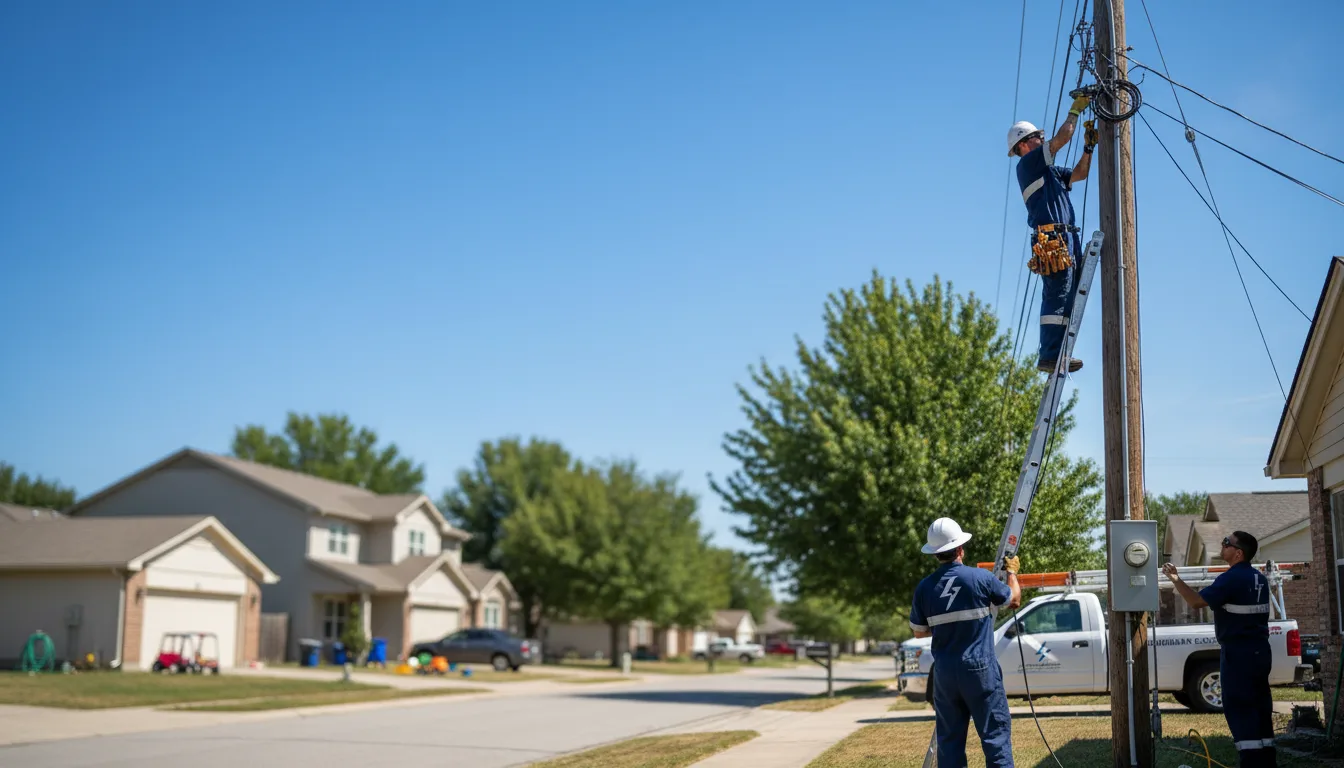 Residential electrician providing installation services in Oakland, FL